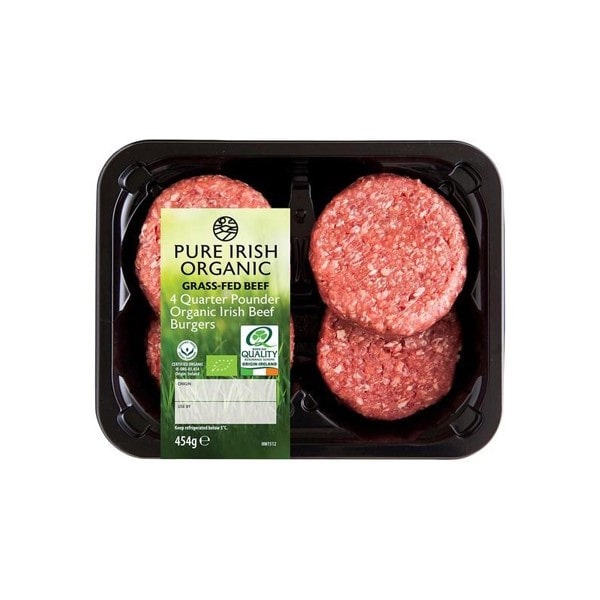 Organic Beef Quarter Pounder Burgers