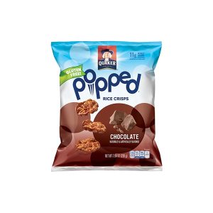 Quaker Popped Rice Crisps Snacks Chocolate